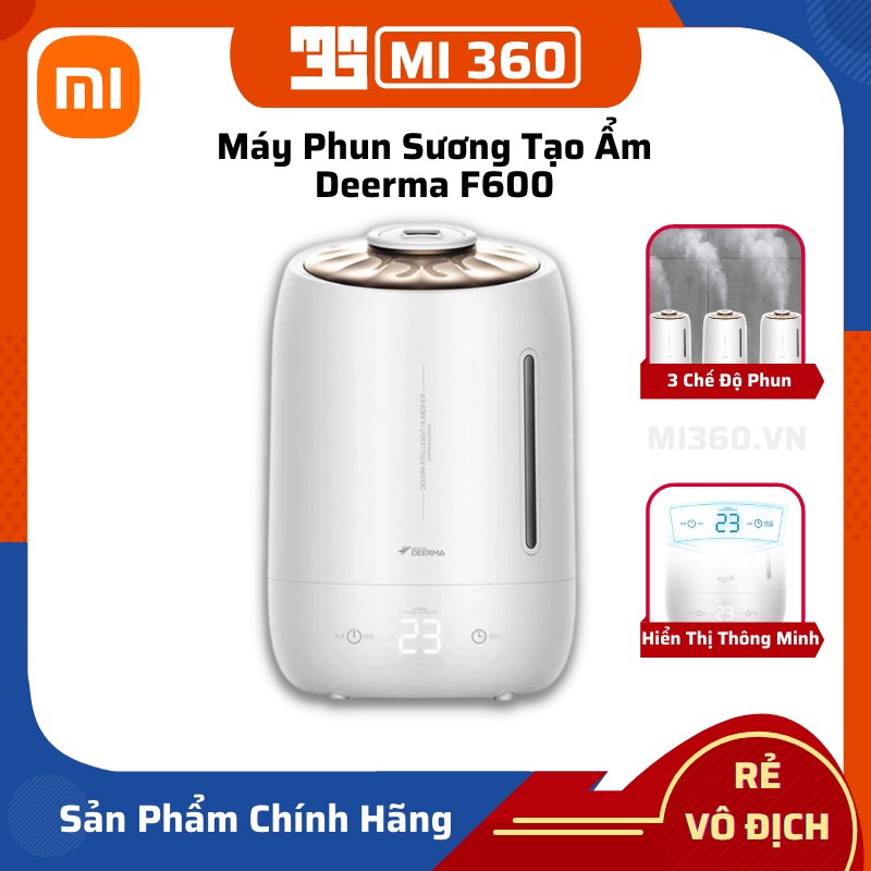 Máy Phun Sương Tạo Ẩm Deerma F600✅ Dung Tích 5L✅ Hàng Chính Hãng