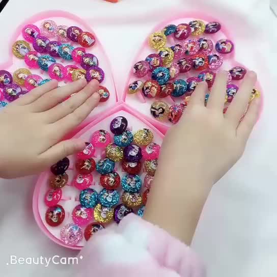 HỘP 36 NHẪN CÔNG CHÚA ELSA. ANNA SIÊU ĐÁNG YÊU CHO BÉ