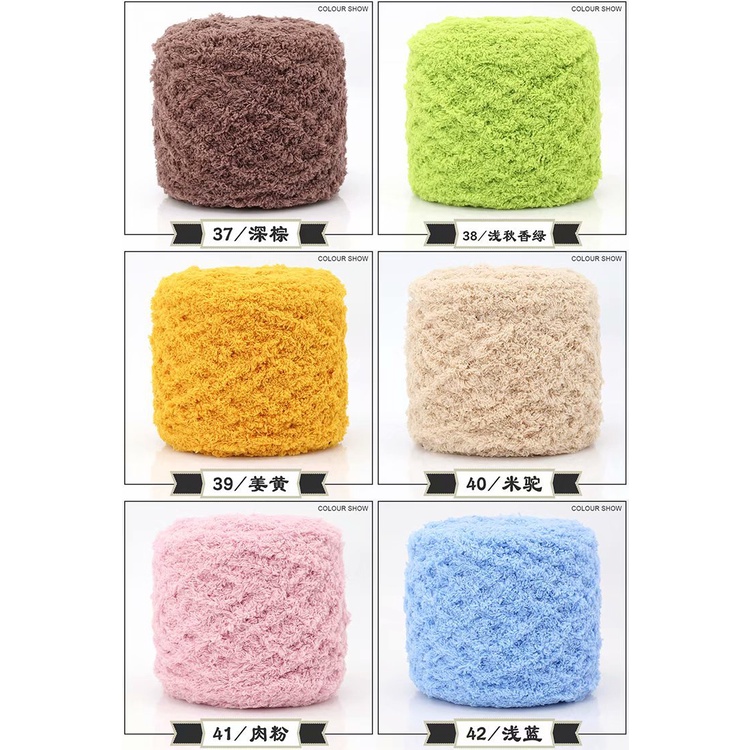 Len xù bông, sz 4mm (cuộn 94-98gr)