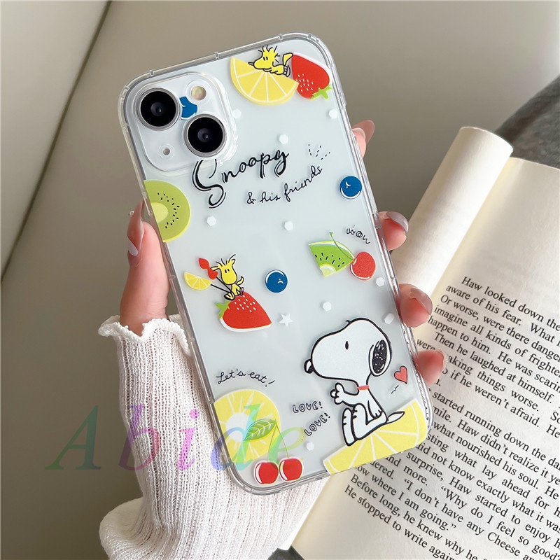 Ốp Điện Thoại Mềm In Hình Snoopy Cho iphone 13 promax / 11 / 12pro XR 7 / 8plus