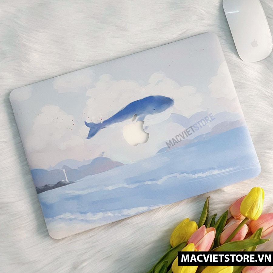 [ 3-IN-1] Album Case Macbook, Ốp Lưng Macbook Hoạt Hình (Tặng Nút Chống Bụi, Kẹp Chống Gẫy Sạc)