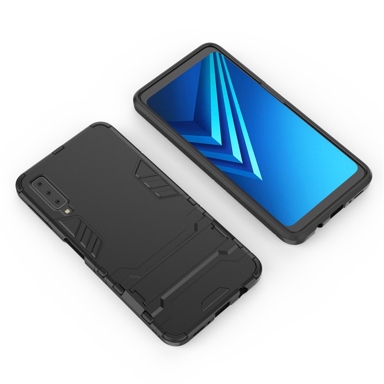 Ốp điện thoại bảo vệ chống sốc có thanh đỡ cá tính cho Samsung Galaxy A7 2018