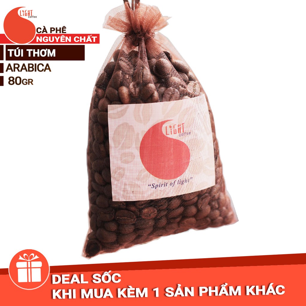 Túi thơm cà phê - nguyên chất 100% - khử mùi - Light Coffee - 100gr