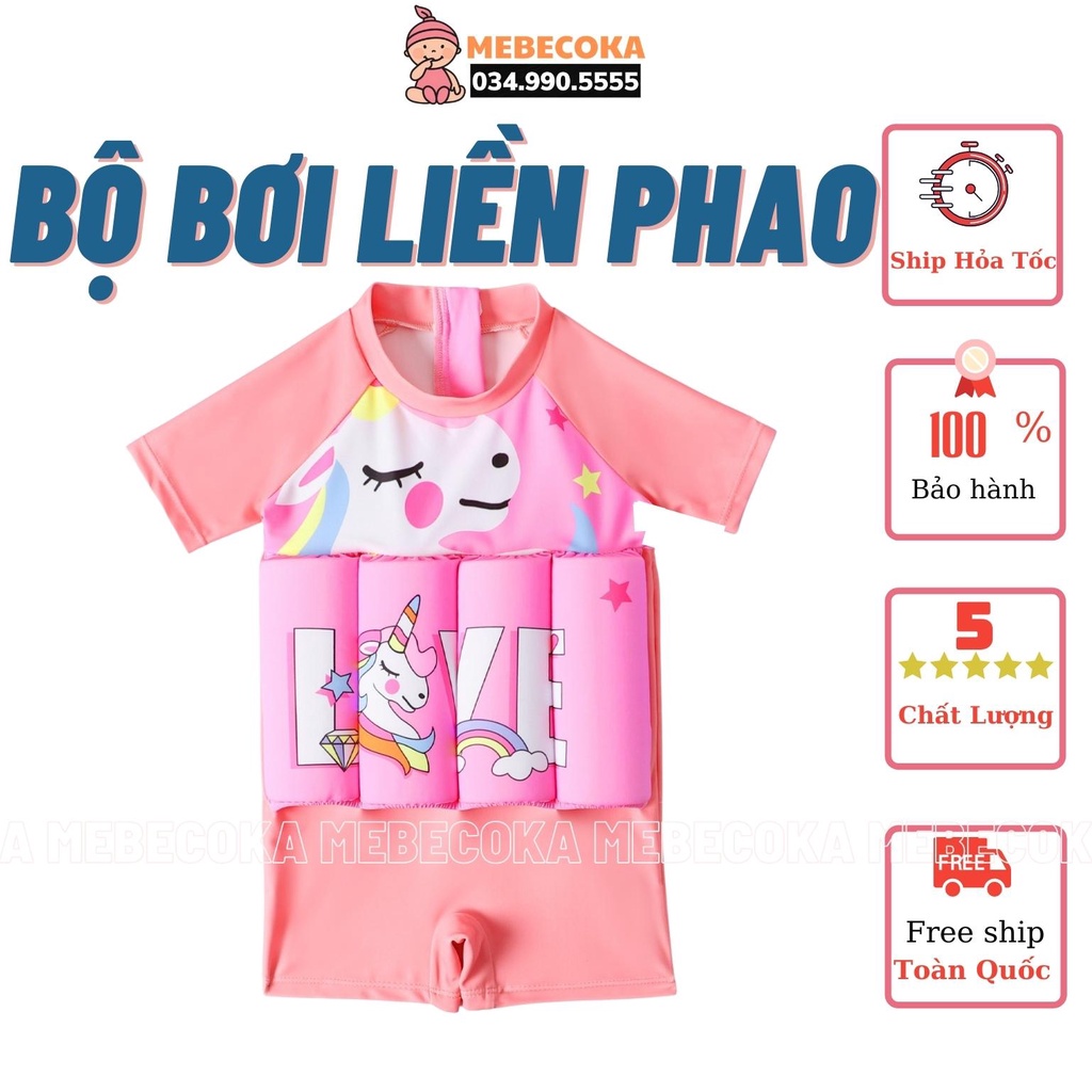 Đồ bơi trẻ em ,áo bơi liền phao tự nổi , bộ liền có phao cho bé gái, bé trai loại cao cấp Quảng Châu