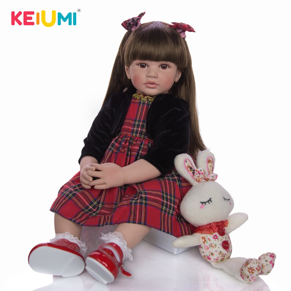 Búp Bê Gòn 60 cm Tái Sinh KEIUMI Reborn Toddler Semi Soft Vinyl Fashion American Doll  24 inch