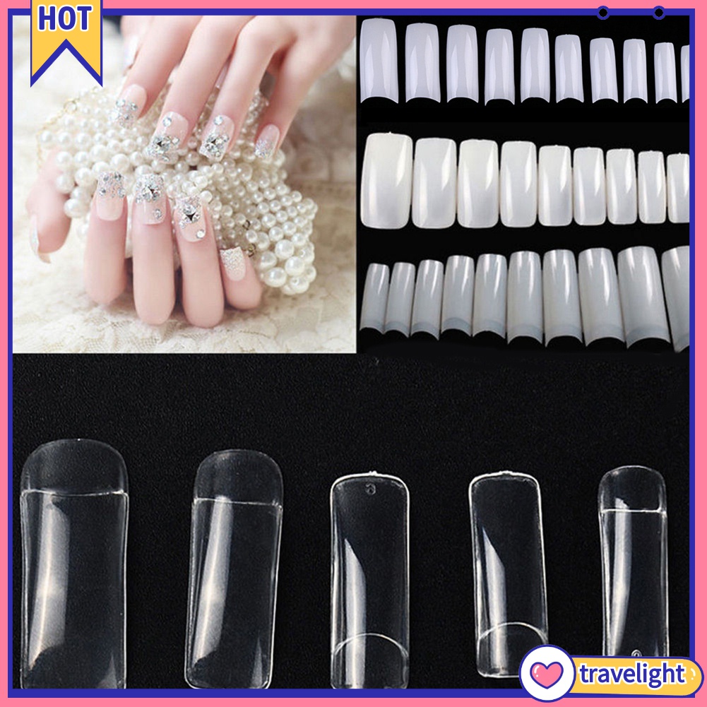 500 Móng Tay Giả Bằng Nhựa Acrylic