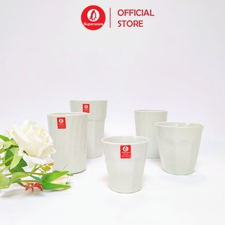 Bộ cốc SUPERWARE Nhựa phíp 100% melamine Xanh Đá