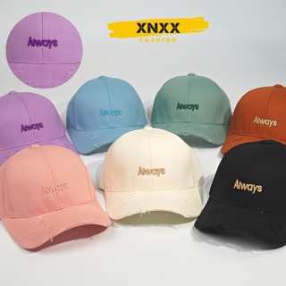 Nón kết nam , mũ lưỡi trai nữ thêu chữ Always kiểu rách tua rua chất kaki form XNXX Fashion