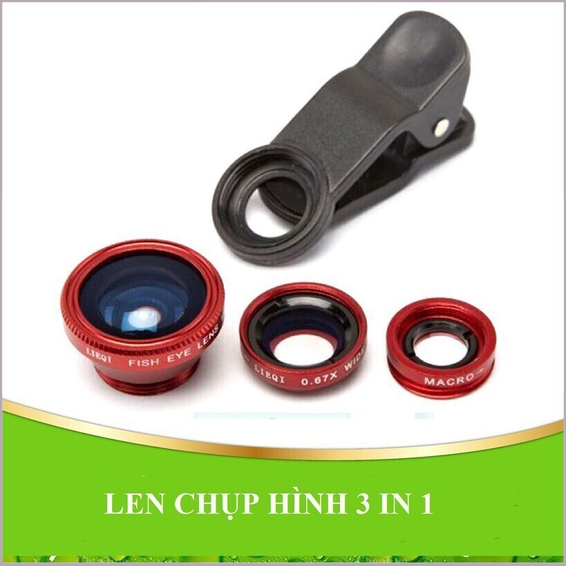 [XẢ KHO+FREE SHIP] Ống Lens chụp hình cho điện thoại 3 in 1