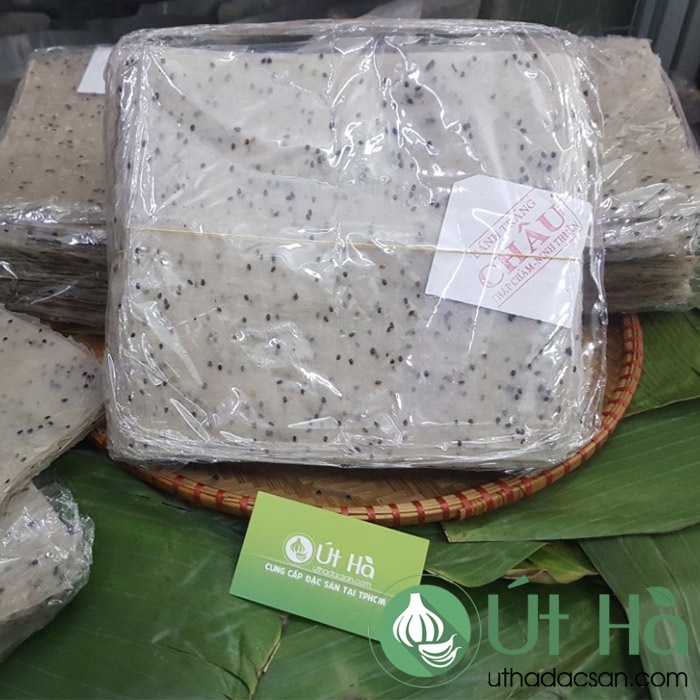 Bánh Tráng Mè Phan Rang Sấp 1Kg Bánh Tráng Cuốn Mè Đen Ninh Thuận Dẻo Ngon Không Dính - Út Hà Đặc Sản