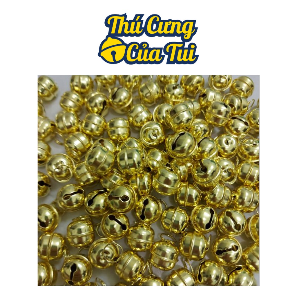 Chuông lục Lạc Inox Mạ Vàng - Đồ Chơi Thú Cưng Chó Mèo - Thú Cưng Của Tui