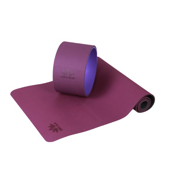 Thảm Tập Yoga GYM Zera Mat TPE 8mm 2 Lớp Kèm Túi &amp; Dây Cột | 10 Màu Lựa Chọn