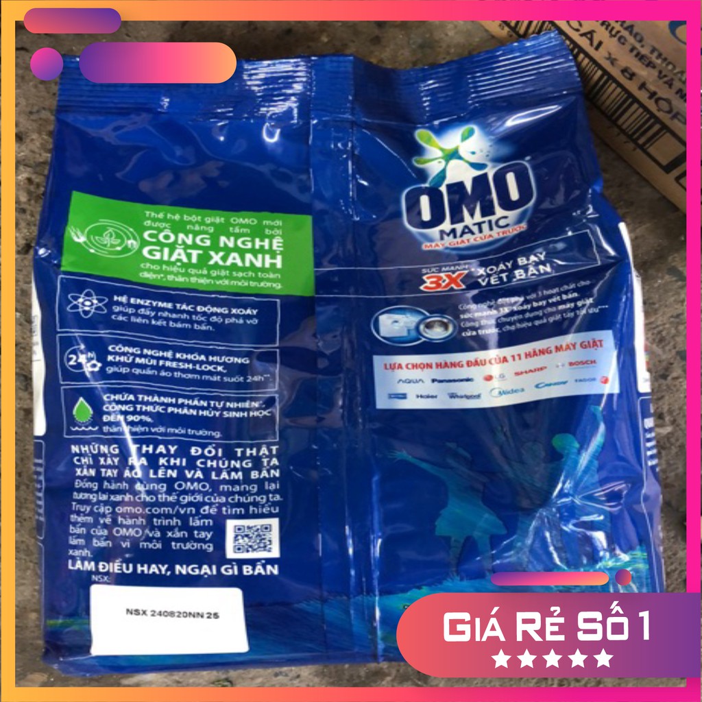 Bột Giặt Omo Matic Cửa Trước Bịch 3kg