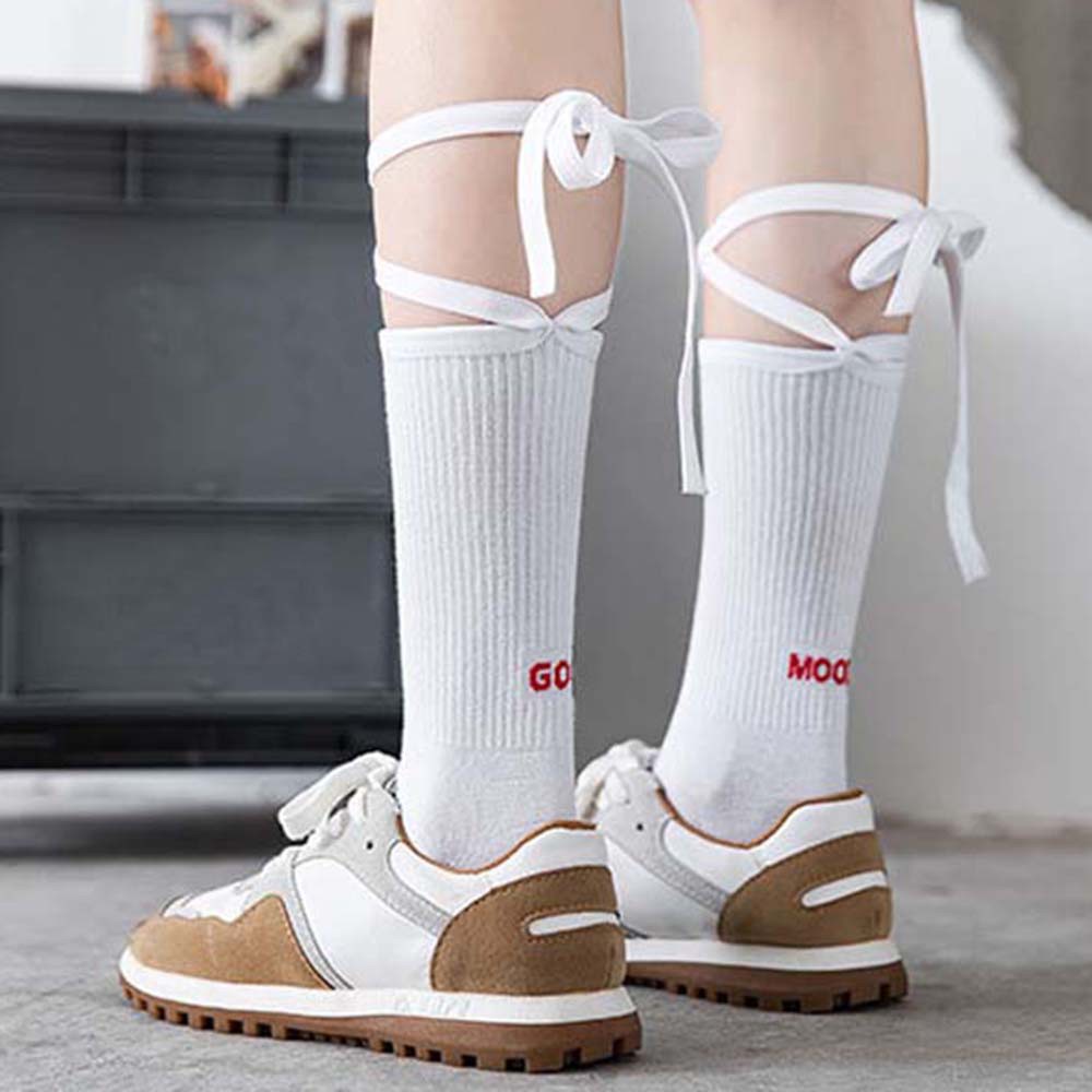 Vớ Cotton Mềm Thoáng Khí In Chữ Phong Cách Lolita Nhật Bản Thời Trang Cho Nữ