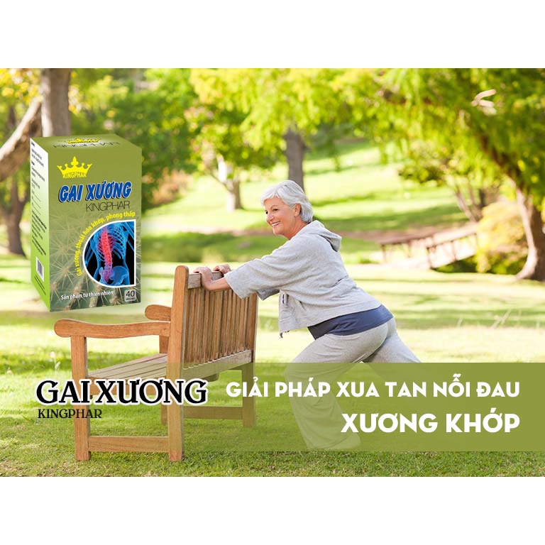 Viên Uống Gai Xương Kingphar Mạnh Gân Cốt Lọ 40 Viên hỗ trợ đau nhức xương khớp