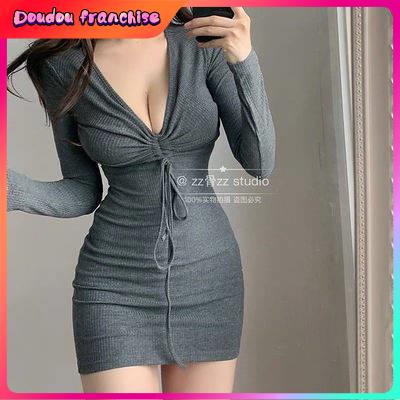 Váy Bó Sát Của Phụ Nữ ✬Túi Dây Rút Cổ Chữ V Có Vỏ Bọc Cho Màn Hình Hiển Thị Vị Trí Cơ Thể Người Phụ Nữ