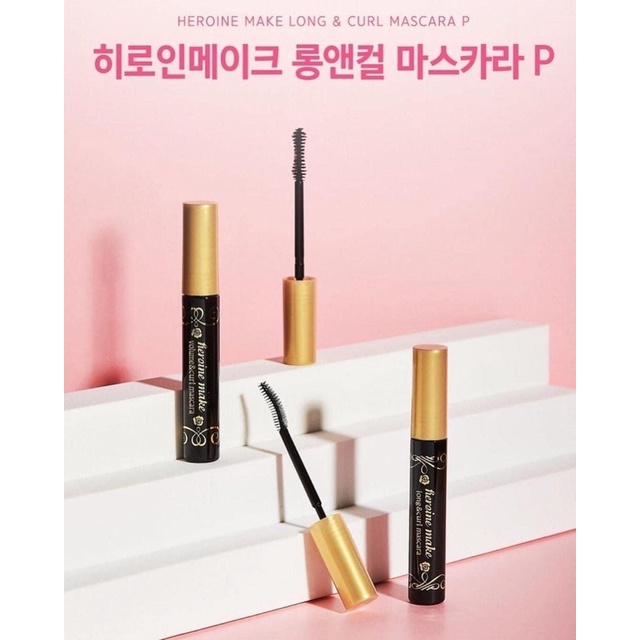 Chuốt mi Mascara Kiss Me Heroine cong và dài mi, lâu trôi (bản duty Hàn date 8/2022)