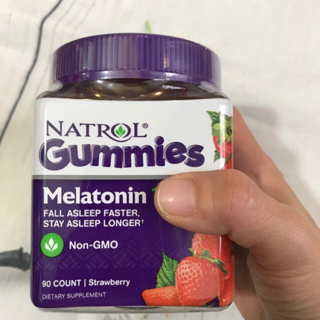 Kẹo Dẻo Ngủ Ngon Melatonin Natrol Gummies 10mg