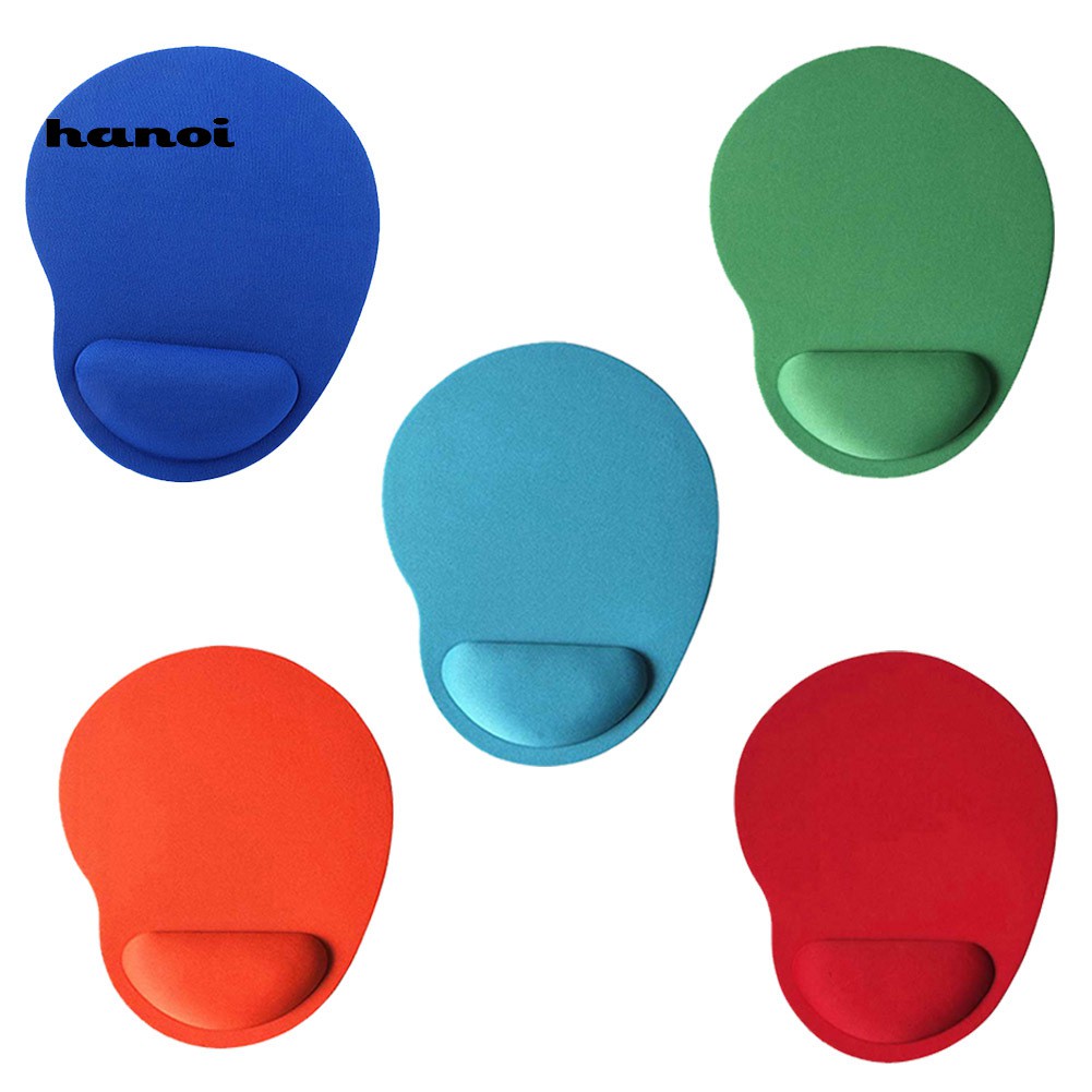 Đệm Lót Chuột AHti-Slip Màu Trơn Thoải Mái Chống Trượt Hỗ Trợ Cổ Tay