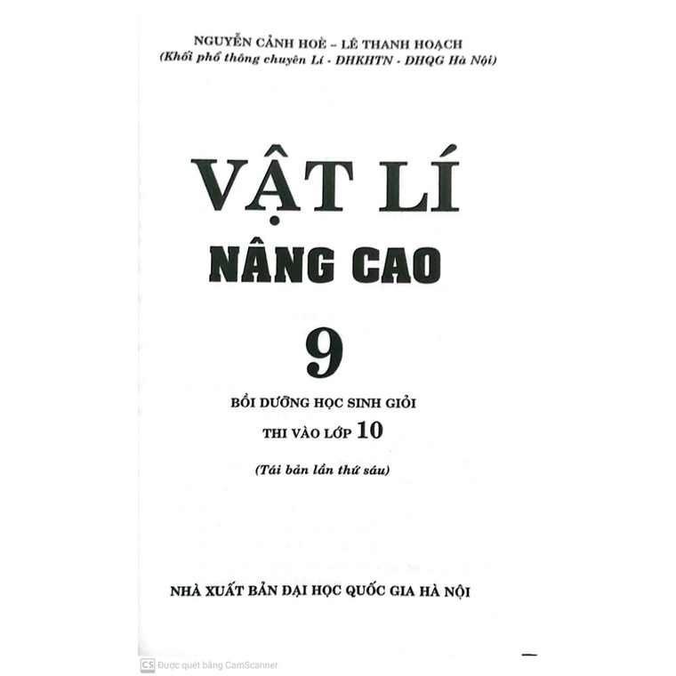 Sách- Vật lí nâng cao 9, bồi dưỡng học sinh giỏi thi vào lớp 10