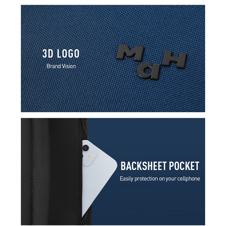 MAH YOUNG Ba lô đi học màu hỗn hợp trẻ trung Ba lô đựng máy tính xách tay du lịch không thấm nước