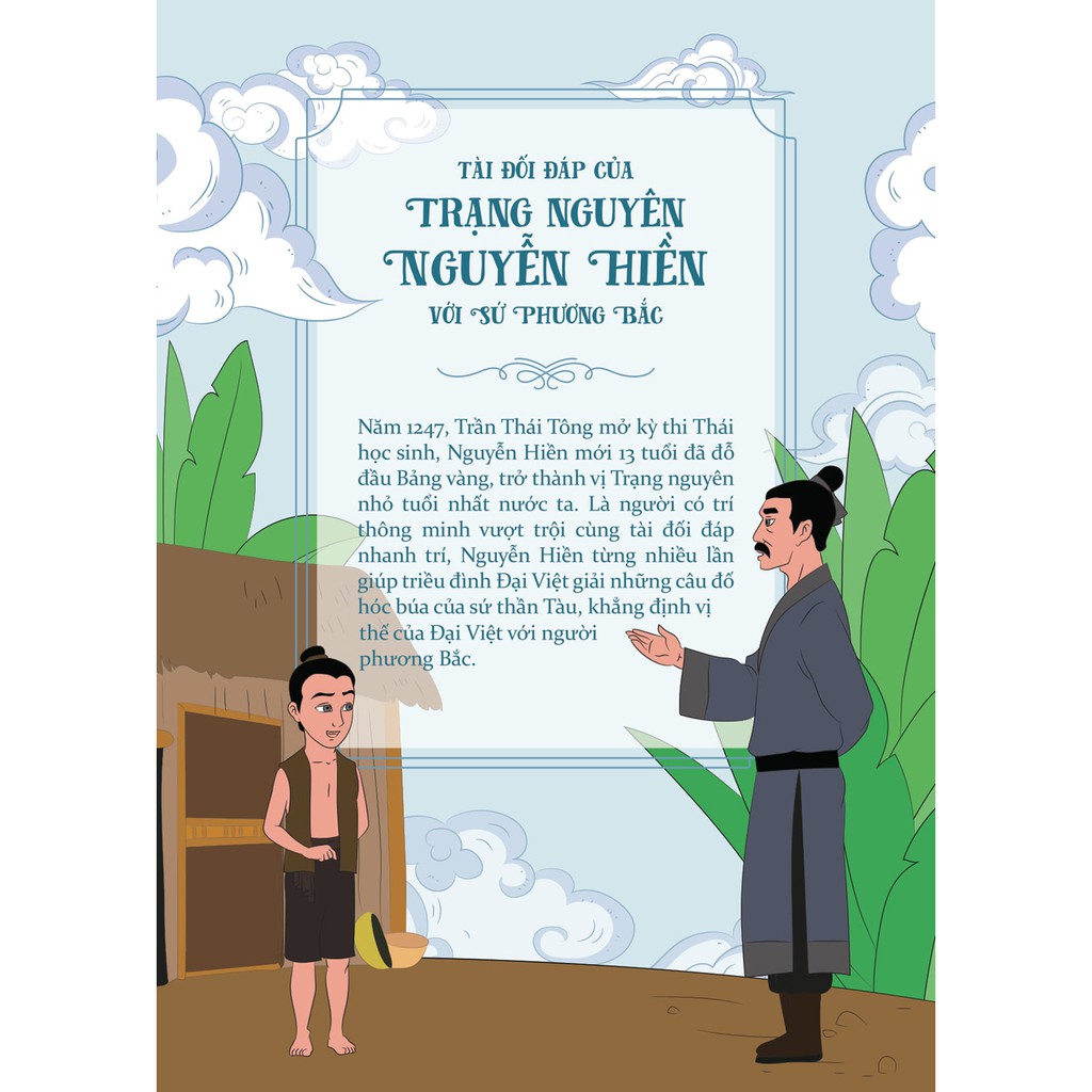 Sách - Bộ Truyện Tranh Lịch Sử Việt Nam - Khát Vọng Non Sông_Tài Đối Đáp Của Trạng Nguyên Nguyễn Hiền Với Sứ Phương Bắc