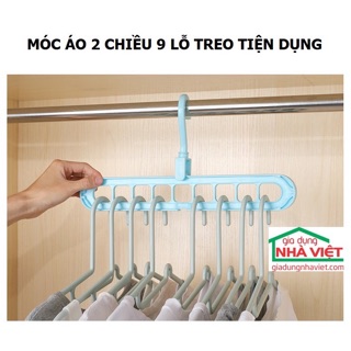 Móc phơi,treo quần áo 9 lỗ thông minh mẫu mới