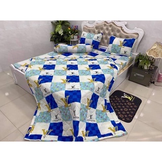 Bộ ga goi thun lạnh hàn quốc m6, đủ màu đủ size