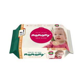 Khăn ướt Mamamy ngừa hăm, rôm sảy 30 tờ an toàn cho trẻ sơ sinh