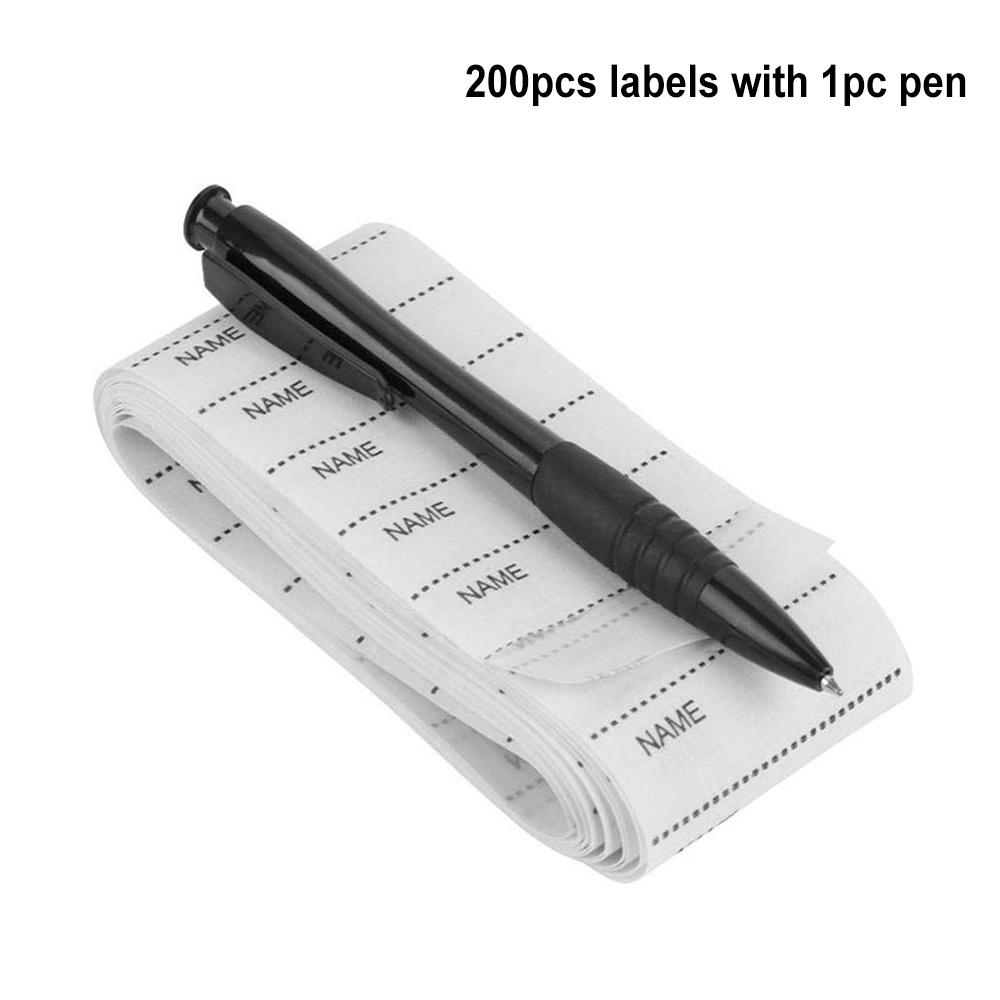 Set 100 / 200 Nhãn Dán Ủi Lên Quần Áo Và 1 Bút Tự Do Hình Chú Ong