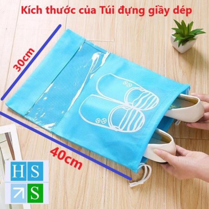 Túi đựng giày dép (40x30cm) đựng giầy đựng guốc chống nước chống bụi đựng đồ đi du lịch công tác - HS Shop Đà Nẵng