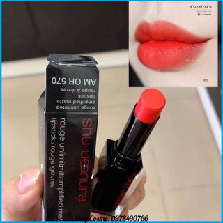 Son Shu Uemura Rouge Unlimited Amplified AM OR 570 - yuilievn