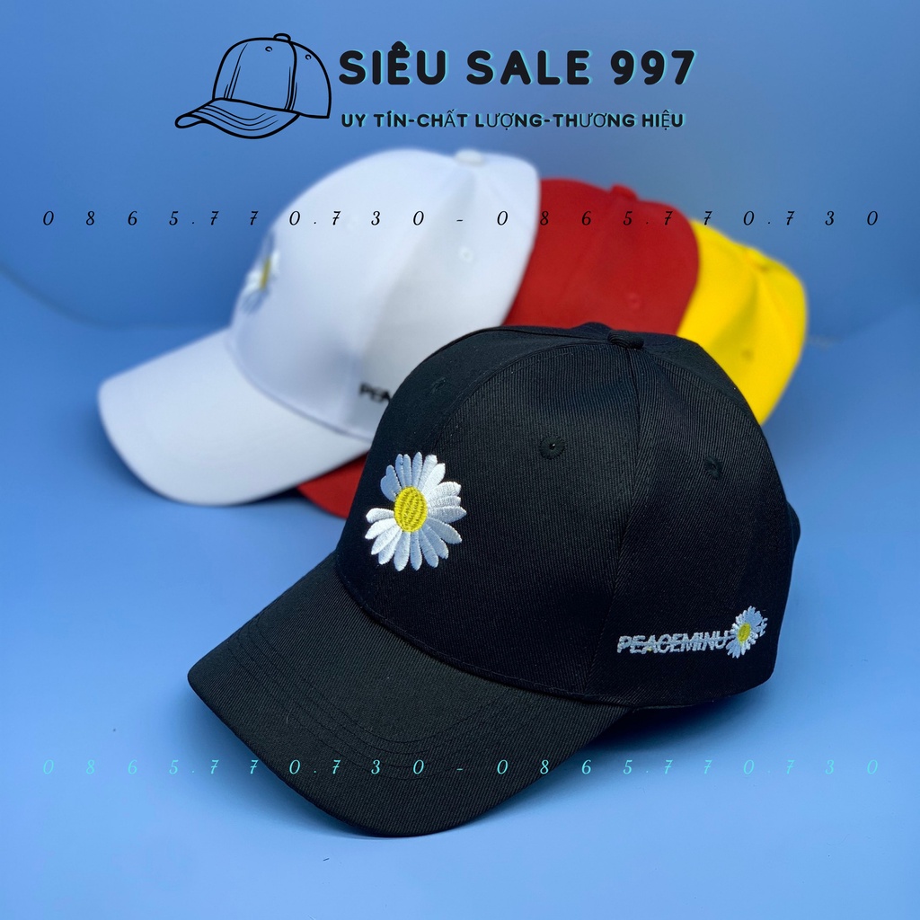 MŨ LƯỠI TRAI HOA CÚC SAM SUM THỜI TRANG NAM NỮ CÁ TÍNH