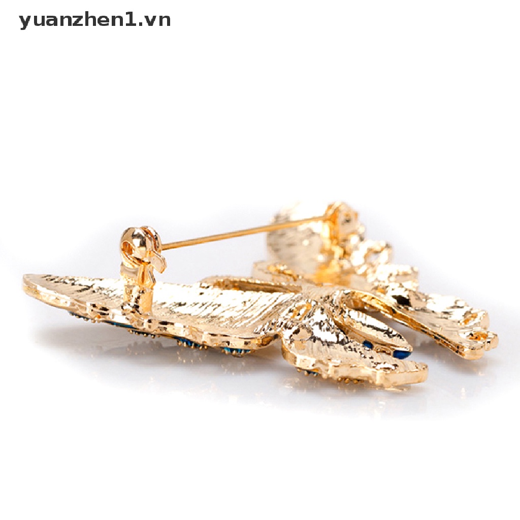 Ghim Cài Áo Hình Bướm Đính Đá Nhiều Màu Sắc