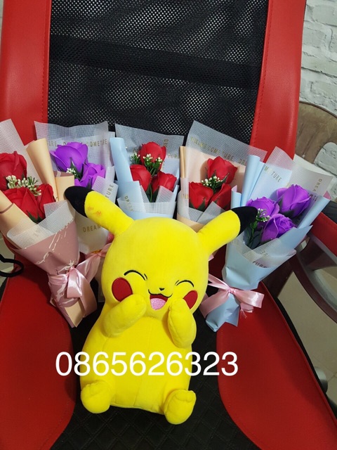 Hoa sáp thơm bó 3 bông