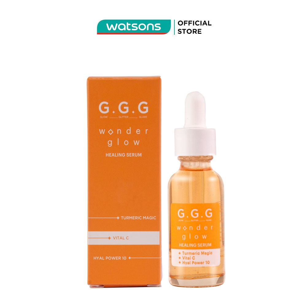 Serum GGG Wonder Glow Healing Vital C Turmeric Sáng Da Mờ Thâm Ngừa Mụn 30ml