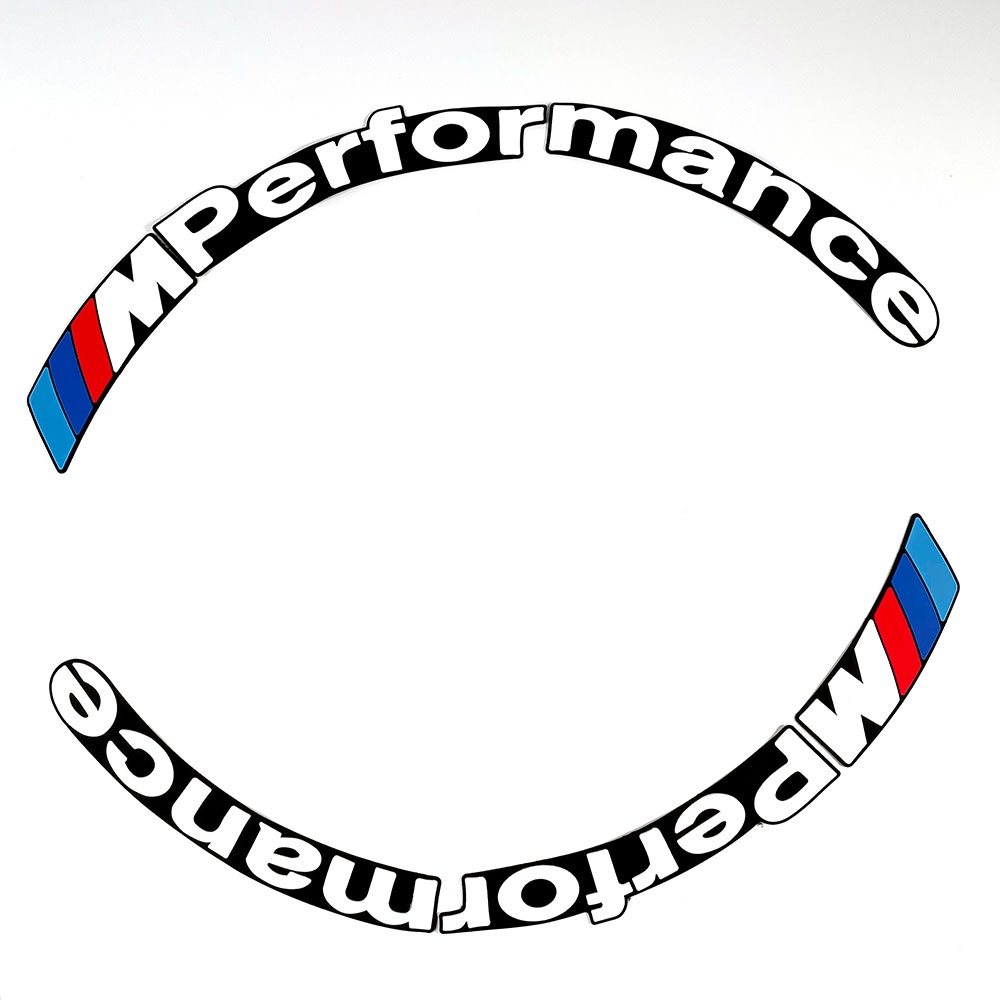 1 Set Miếng Dán Lốp Xe Hơi/Mô Tô Hình Chữ Cái Trang Trí Cá Tính Cho BMW