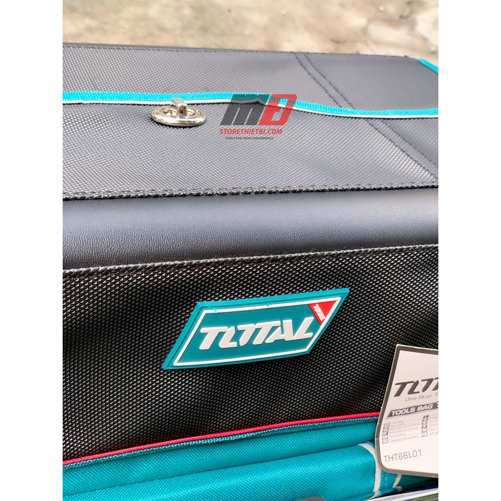 Túi Đựng Dụng Cụ Đồ Nghề 16 inch Tối Đa 20kg Total / THT66L01 / Đế Bằng Nhựa / Chống Thấm Bề Mặt