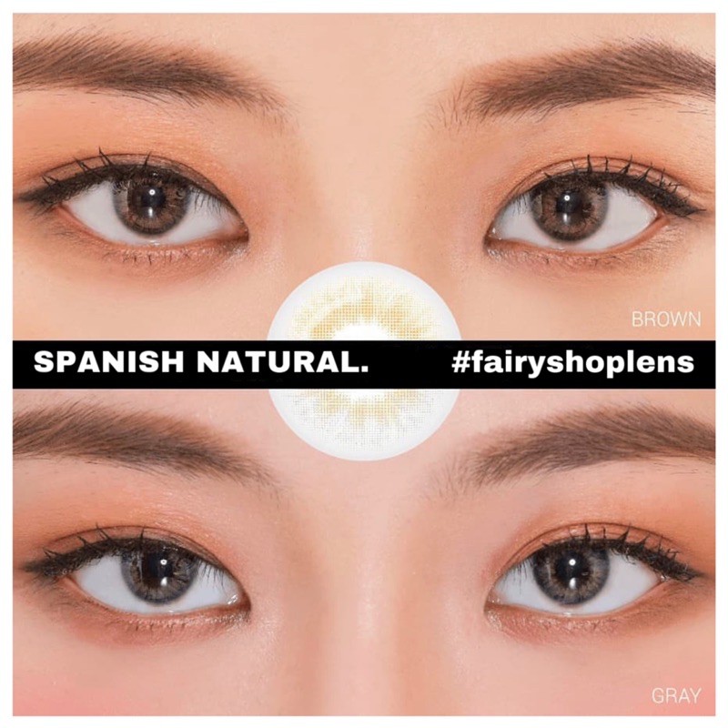 Áp tròng Spanish Gray 14.0mm - Kính Áp Tròng FAIRY SHOP CONTACT LENS độ cận 0 đến 8