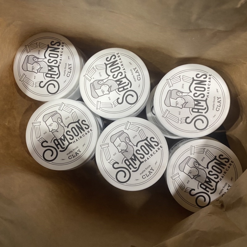 Sáp vuốt tóc Samsons Haircare Matte Finish Clay/ Clay Pomade 85g