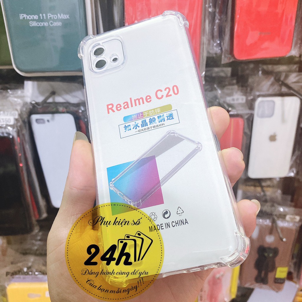 Ốp Lưng Realme C20 TPU Dẻo Trong Suốt Chống Sốc Cao Cấp - Phukienso24h