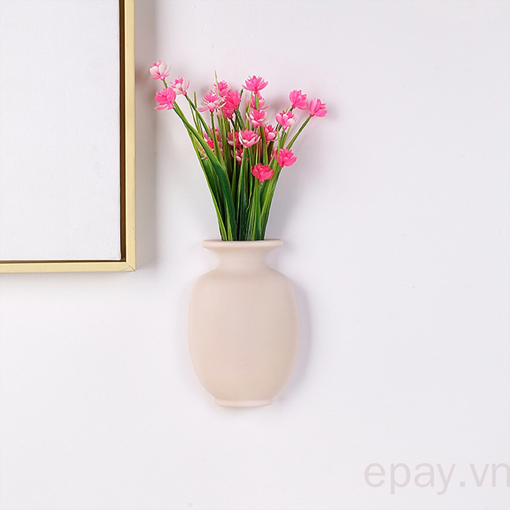 Bình hoa silicone 7 màu treo tường trang trí nhà tắm