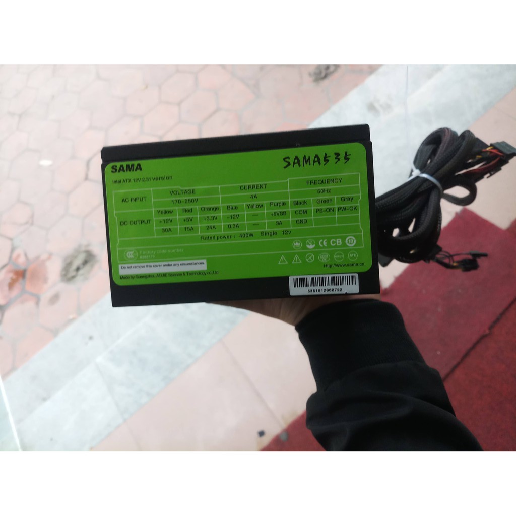 Nguồn Sama 535 400W Hàng chính hãng bảo hành 3 năm.