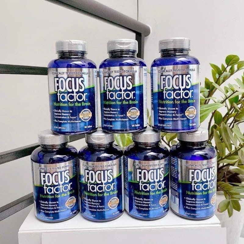 Viên Uống Bổ Não FOCUS Factor – Tăng Cường Trí Nhớ - 180 viên