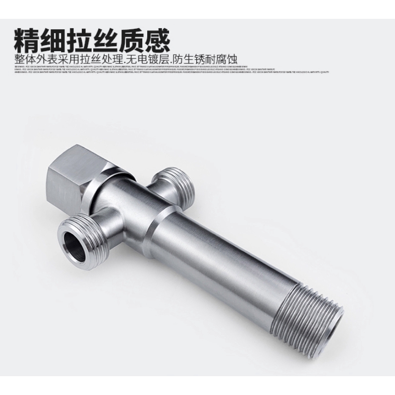 Đầu Vòi Nước 3 Góc Bằng Thép Không Gỉ Sus 304