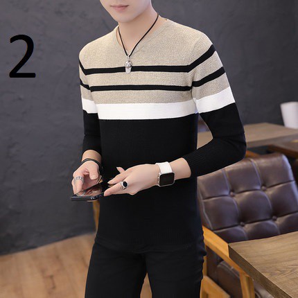 FREE SHIP Áo Len Nam Cổ Tim Cực Yêu Mặc Trong Mặc Ngoài quá ấm | BigBuy360 - bigbuy360.vn