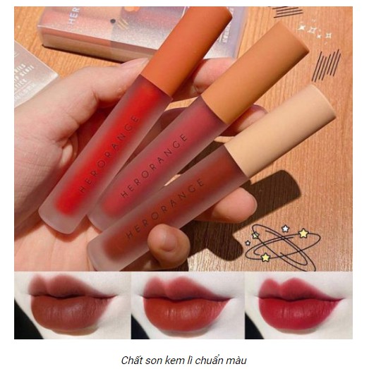 Son Kem Lì Herorange Fluffy Lip Glaze Mịn Môi | BigBuy360 - bigbuy360.vn