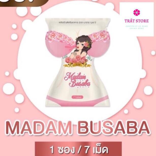 1 liệu trình 1 hộp 6 gói Madam Busaba Thái Lan Chính Hãng (Nở Ngực, Đẹp Da)