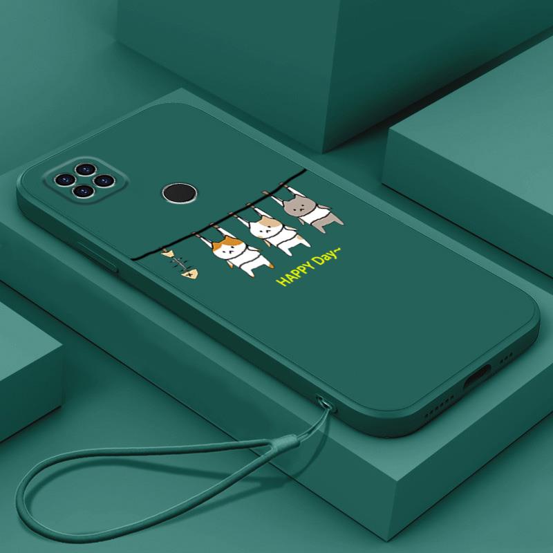 Ốp Điện Thoại Silicon Mềm Mịn Thiết Kế Hình Mèo LSMM01 Cho redmi 9c redmi 10a xiaomi redmi 9c