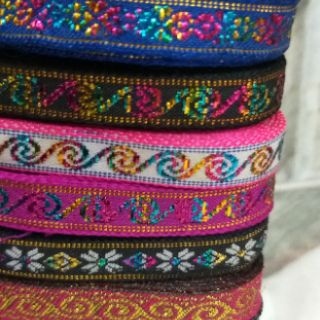 Dây thổ cẩm trang trí , 0.7 _1.3cm ( 5 mét)
